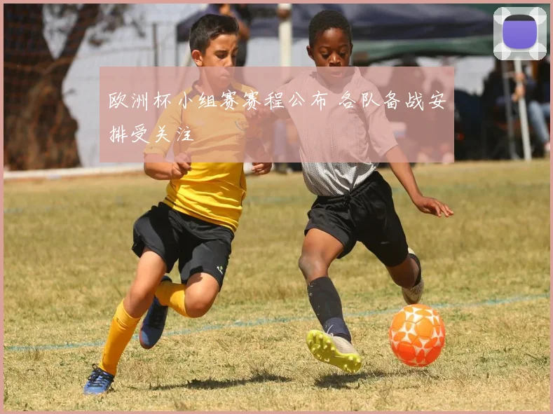 欧洲杯小组赛赛程公布 各队备战安排受关注